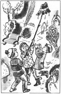 Подарили в детстве вот это издание с замечательными иллюстрациями Елены Лось. Позднее книга куда-то уплыла, еле-еле нашёл такую же:)