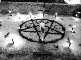 Скорее всего хотели беса из него изгнать....