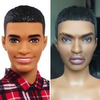 Как можно одним только перекрашиванием изменить форму носа и губ? Как, например, здесь: