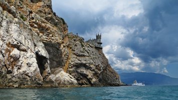 Восточный отрог мыса Ай Тодор, Аврорина Скала-Ласточкино Гнездо...Крым, Россия.