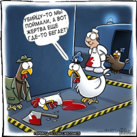 Невозмутимый цыпленок со встроенным гироскопом