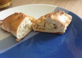 Тоже мне бюджетный,пффф)Вот булка с макарошками,хоба