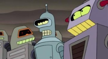 - Средний человек, ростом от 3 до 25 футов, состоит из волосато-маслянистой субстанции, обернутой в майку. 
- А правда, что они кусаются, высасывают весь флюид, после чего ты превращаешься в человека? 
- Да, могут укусить.
(с) Футурама