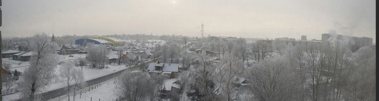 Зимняя панорама из моего окошка :)
