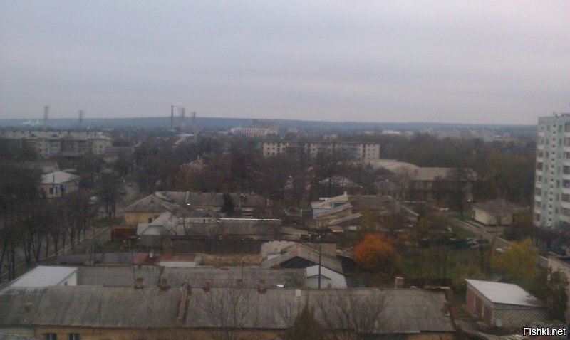 город Бендеры, вид на Суворовскую гору.