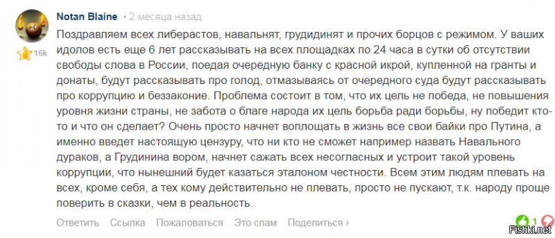 «Голосовал за Путина. Я один чувствую себя обманутым?»