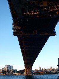 Sydney Harbour Bridge, вид на северный берег.