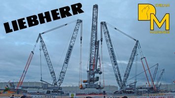 Презентация это на "день открытых дверей"....
"..Гвоздем программы стал  монумент  из двух 750 тонных автокранов LTM 1750-9.1, закрепленных за оголовок стрелы на шасси гусеничного крана. Вторым шедевром инженерной мысли оказались связка гусеничного крана LR 11350 с LTR 1060 на крюке в центре, и LR 1600 по обе стороны с LTR 1220 в качестве противовесов...."