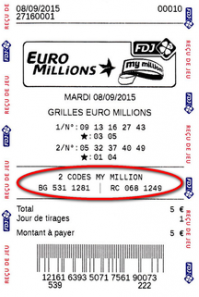 во франции каждую неделю становятся на 2 миллионера больше. Как - вот так. 
В розыгрыше лотореи Евромиллион, который проводится 2 раза в неделю, помимо джекпота,в каждом тираже розыгрывается 1 миллион  , он состоит из 2 букв и  6 цифр.  Кто - то его объязательно выиграет. А одному счастливчику, даже аж 2 раза выпало по1 000 000