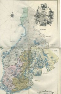 Карта Финляндии 1775 год