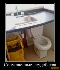 Держи унитаз под задницей, не закрывая от нескромных глаз. Хотя стоимость такого агрегата как у чугунного железнодорожного моста, а вот удобства пользования весьма сомнительны. Не получилось бы так....