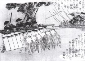 Айрон, привет:) ты снова решил выяснить кто сильнее лев или акула?

Побуду ка я защитником "бедных " самураев, если ты не против?;)
Во первых самураи бы не стали "разбиваться о пики ландскнехтов" тактика конных стрелков похожа на монгольскую и не заставляет лезть напролом -можно ряды пехоты противника засыпать градом стрел хоть с полсотни метров. А против самого рыцаря действовать как на картинке  1:)

Дальше, в статье ты указываешь, что тати "слабее" рыцарского полуторника, это действительно так, НО -что ты скажешь в отношении Но-Дачи? Этому мечу вполне по плечу раскроить рыцаря вместе со щитом!
 Видео.

А есть еще и асигару - вооруженные нагинатами, яри и в доспехах окэгава-до. Типичная тактика асигару эпохи аркебуз - картинка 3.

P.S. Я бы сказал, что в противостоянии победа бы досталась тому кто смог лучше использовать преимущества прикрыв недостатки;)