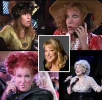 Бетт Мидлер, род. 1 декабря 1945)   американская актриса и певица, известная также среди фанатов как Божественная Мисс М. Обладательница статуэток  Грэмми ,  Эмми  и  Тони , двукратная номинантка на премию  Оскар . По мнению Би-би-си является одной из самых успешных артисток всех времен.