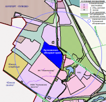 Есть такая схема застройки: