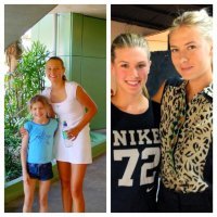 Почему-то вспомнилась фотография Марии Шараповой с Эжени Бушар. :)