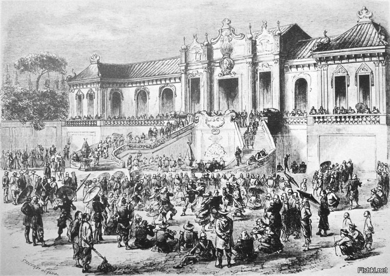 Ничего удивительного тут нет. Грабёж дворца Юаньминъюань рядом с Пекином англо-французскими силами 7 октября 1860 года, во время второй опиумной войны.