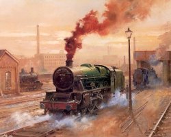 Железнодорожная ностальгия: поезда и рельсы, какими их увидели живописцы прошлого