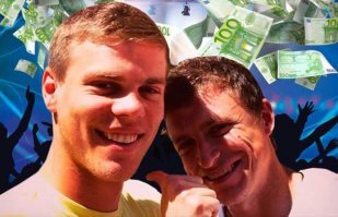 Ха пацан!! Учись у  величайших спортсменов!! 18 000 000 руб. на шампусик спустили.. А ты тут с тремя кило икры за 200000 руб..