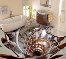 ну понятно же что это фотошоп
гляньте хотя бы одинаковые ванные комнаты