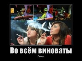 Это Тушонкина пытается генетикой оправдаться.