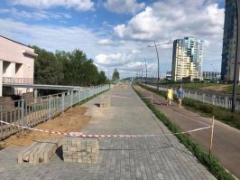 Отремонтировали, до следующего ливня.