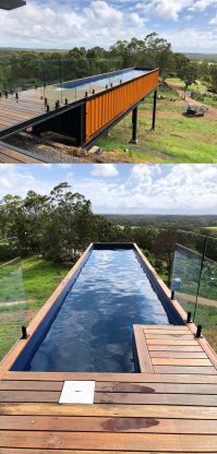 Благодаря своей жесткости, бассейн из контейнера можно поставить где угодно, всем другим нужно обустраивать ровное место.