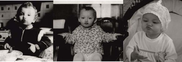 Я, сын и дочь приблизительно в одном возрасте (слева сын, сейчас ему 28, справа дочь, год и восемь месяцев).