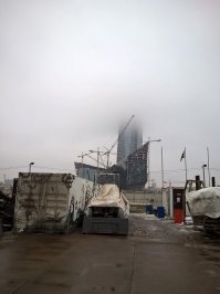 Рядом с доком "Полтавы":