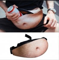 Пузатая сумка на пояс смешнее