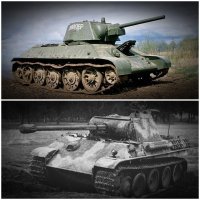 Да немцы "слизали" проекцию корпуса Т-34 для своей "кошки" учтя при этом "ахиллесову пяту" - люк мехвода. Но ... разбавили все это немецкими прибамбасами - трансмиссия движок пушка оптика связь ... может быть были и хороши для берлинских полигонов, не не для фронтов ВОВ.  В конечном итоге и это дополнение в кошачий зверинец не спасло Гитлера.
