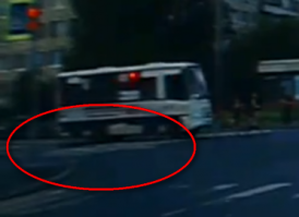 полоски на "зебре" посчитайте, или измерьте расстояние на Яндексе. Понятно же, что там большое расстояние от края.