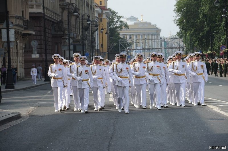 Репетиция парада ко дню ВМФ