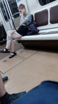 Несколько дней назад, метро, Питер