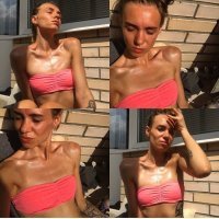волосатый пацан лифчик одел