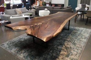 Впаривают лохам полированные доски по космическим ценам. Это разве, красиво? Текстура, да, но это не стол, а черти-че...