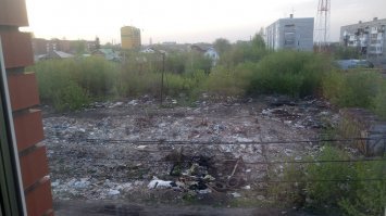 А вот живописный вид из окон гостиницы Мираж в Омске.