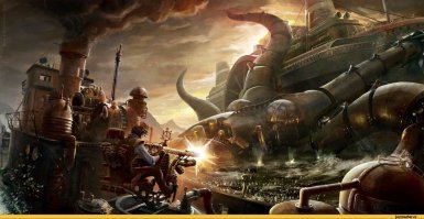 Зашёл посмотреть steampunk. 
Ну, и где он??.. 
Какие-то убогие (бедные) голодные 30-е прошлого века.
Где steam (паровой, парогенерирующий), где punk? 
На парочке фоток трубы и ещё на парочке - шестерёнки. Всё, steampunk?.. 

Название поста не соответствует контенту.