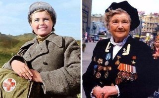 Есть у неё и другие награды , а для своих 92-ух  выглядит просто прекрасно .
Михайлова (Демина) Екатерина Иллариновна.
Герой Советского Союза.
Дата указа - 05.05.1990 (медаль   11608)
орден Ленина (5.05.1990),
двумя орденами Красного Знамени (27.09.1944, 8.03.1945),
орденами Отечественной войны 1-й (11.03.1985) и 2-й (15.02.1944) степени,медалями, в том числе медалью  За отвагу  (31.10.1943) и медалью  Флоренс Найтингейл  (1979) Международного движения Красного Креста и Красного Полумесяца, которая присуждается медицинским сёстрам за исключительную преданность своему делу и храбрость при оказании помощи раненым и больным, как в военное, так и в мирное время