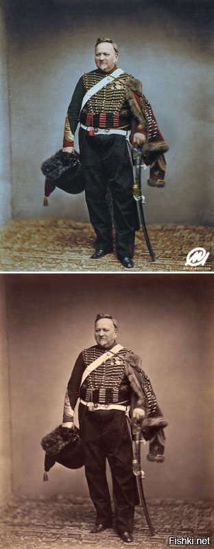 Квартирмейстер сержант Делиньон, в униформе конных егерей, 1809-1815

Поправка. Это не 1809 - 1815 год. Тогда фотографий ещё не было. Первое фото (не сохранившееся) датируется 1822 годом.