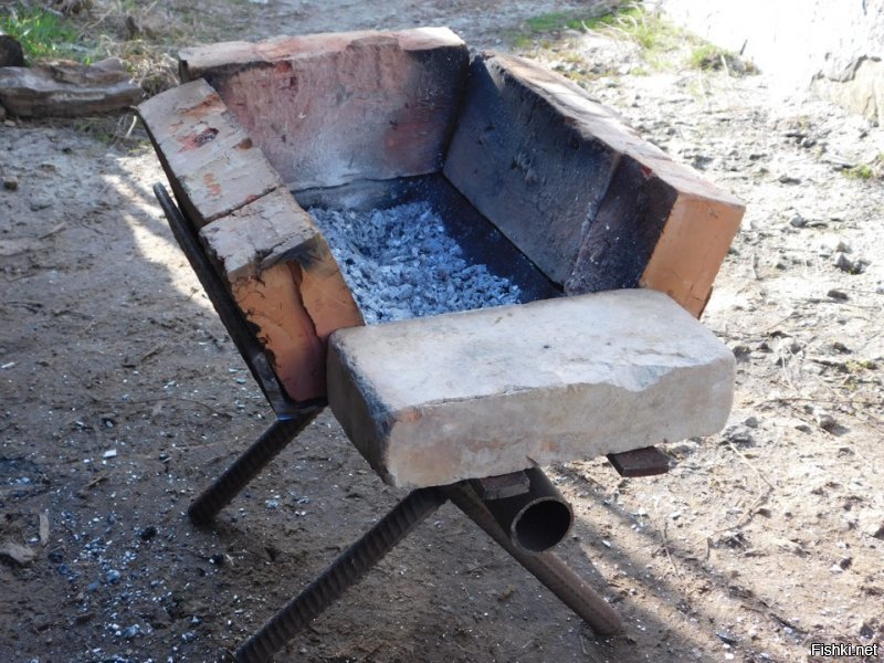 Сталь Д2, незакаленная. Думал сделать на огороде маленький кузнечный горн с поддувом (что-то типа как на картинке) и самому попробовать заколять. Как затачивать и чем - еще не думал честно сказать. 

Да, ты прав, надо прикупить хороший гриндер и точилку. Увлекло меня это дело. Давно уже была мечта самому нож сделать. Когда сам делаешь, совсем другое чувство, как если просто купишь. Спасибо Мост за советы и мотивацию.