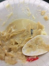 Па ста (поздн. лат. pasta  пирожок, тесто ; возможно, восходит к греч. παστη  мучная подливка )   однородная кашицеобразная масса.
Ну так то почти ничего не испортили