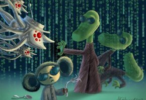 25 рисунков японского художника о буднях крокодилов, живущих среди людей