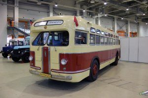Реставрированный, на отличном ходу. Находится во 2-ом автобусном парке г.Москвы (филиал "Восточный" ГУП Мосгортранс). Я на нём иногда ездил, когда в парке работал.