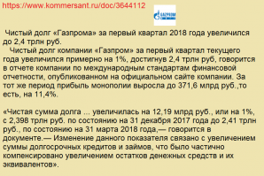 "ГаЗпрЁм" хорош живёт...
... но только по тому что продаёт ресурсы целой страны, всего народа. 
ЭТО на сколько нужно быть ЭФФЕКТИВНЫМ и ПРОДВИНУТЫМ что бы продавать ... в долг!