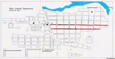 Я по своему городу скажу, чтобы понятно было. План города до прихода кровавого коммунистического режима и современный план. Красным выделены примерные границы старого города.