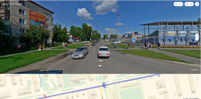 Фото с яндекс карт, хотя снимок с 2014 года. Думаю знак там до сих пор висит - на видео видно, что знак есть, но какой не понятно.   
А кто это такой там на знаке "бежит"?  наверное его на то и повесили, потому что дети они дети, они могут херню делать.   За скорость тетки не скажу.