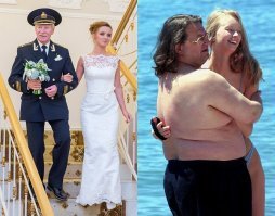 Нормальный мужик, хорошо выглядит, почему бы молодой женщине не влюбится в него ? Ведь мы же верим в " большую и чистую" любовь этих пар :