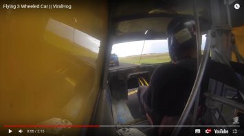 Жесткая посадка: британцы заставили трёхколёсный автомобиль летать