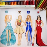 Вот рисунок человека, позиционирующего себя как художник (из недавнего поста на Фишках). 
Да, раскрашено аккуратно, скрупулёзно, но это просто любительские рисовашки (анатомические познания "минус 100"!).

А меж тем автор последней картины из поста - действительно художник (хотя качество опубликованной картинки просто за гранью).