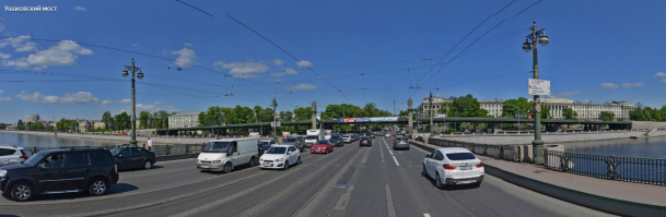 Ну, один- то мост, построенный не поперёк реки, а вдоль, многие знают. СПб - Ушаковская развязка.